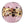 Vente au détail Perle de Murano bombée léopard rose 20mm (1)