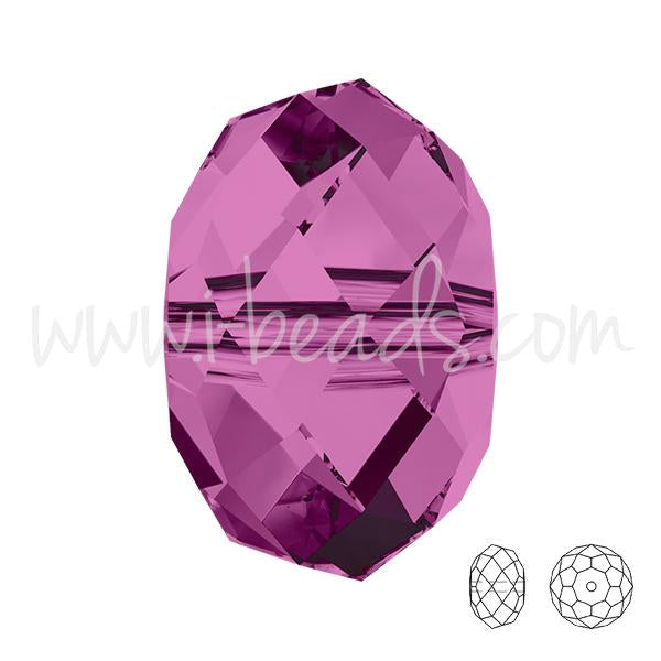 Perles briolette Swarovski 5040 amethyst 8mm (6)