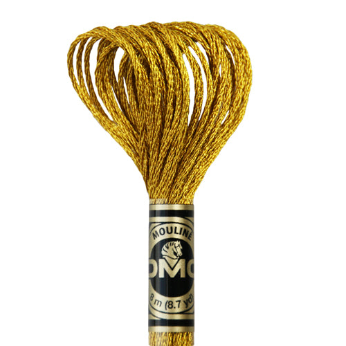 Fil à broder DMC mouliné effet lumière 8m dark gold E3852 (1)