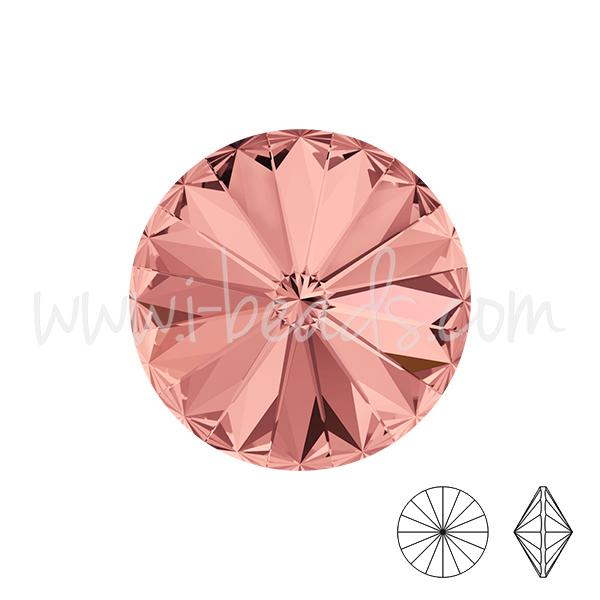 Cristal Swarovski rivoli 1122 blush rose 10mm-ss47 (2)