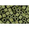 cc617 - perles Toho cube 3mm matte colour dark olive (10g)