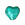 Grossiste en Perle de Murano coeur emeraude et argent 10mm (1)