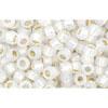 Achat cc2100 - perles de rocaille toho 8/0 silver-lined milky white (10g)