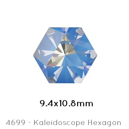 Achat Swarovski 4699 Kaleidoscope Hexagon Crystal OCEAN delite 9,4x10,8mm (1)