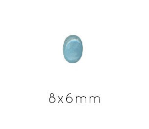 Achat Cabochon Ovale Amazonite 8x6mm (1)