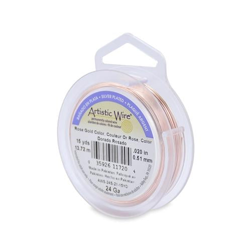 Achat Fil de cuivre artistic wire gauge 24-0.5mm rose gold, 13.72m (1)