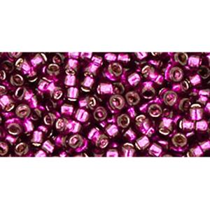 cc2223 - perles rondes Toho Takumi LH 11/0 silver-lined dragonfruit (10g)