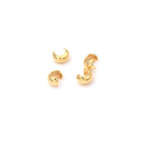 Achat Caches perles a écraser métal GOLD FILLED 3mm (10)
