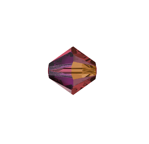 5328 Swarovski xilion bicone SIAM AB2X 4mm (40)