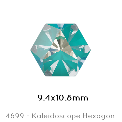 Achat Swarovski 4699 Kaleidoscope Hexagon Crystal LAGUNA delite 9,4x10,8mm (1)