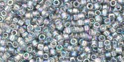 cc176 - perles Toho treasure 11/0 Trans Rainbow Black Diamond (5g)