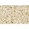 cc122 - perles toho hexagon 2.2mm opaque lustered navajo white (10g)