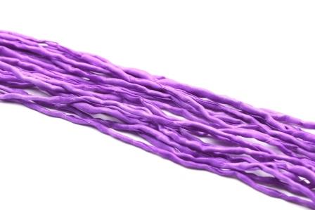 Cordon de soie naturelle teinture main VIOLET 2mm (1m)