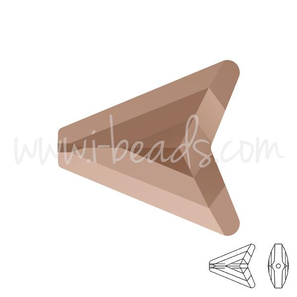 Swarovski 5748 flèche crystal rose gold 2X 16mm (1)