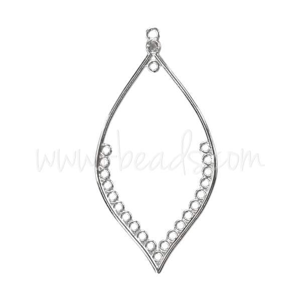 Chandelier plaqué argent 36x73mm (2)