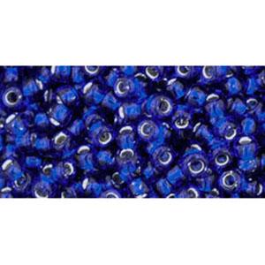 Achat cc28 - perles de rocaille Toho 8/0 silver lined cobalt (10g)