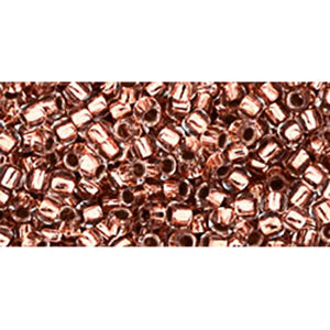 cc740 - perles rondes Toho Takumi LH 11/0 copper-lined crystal(10g)