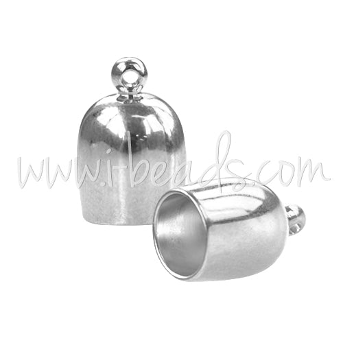 Embout pour cordon plaqué argent 6mm (2)