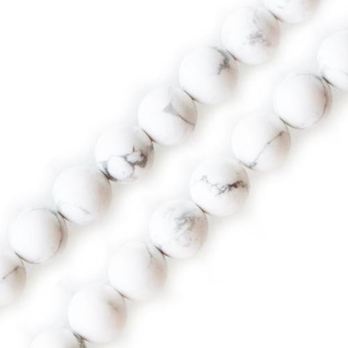 Achat Perles rondes howlite blanc 6mm sur fil (1)