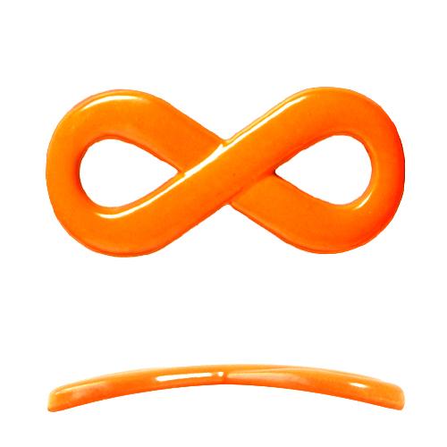 lien infini pour bracelet orange fluo 20x35mm (1)