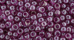cc356 - perles de rocaille Toho 8/0 light amethyst/fuchsia lined (10g)
