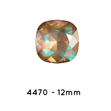 Achat Swarovski 4470 Cushion Square Crystal Cappuccino Delite-12mm (1)