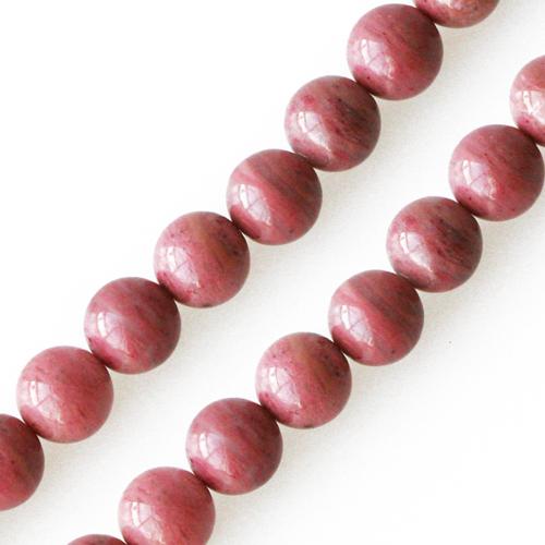 Achat Perles rondes jaspe rose 6mm sur fil (1)