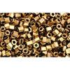 cc221 - perles Toho hexagon 2.2mm bronze (10g)