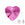 Vente au détail pendentif coeur swarovski fuchsia 10mm (2)