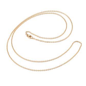 Collier chaine Acier inoxydable doré OR 75cm - 1.8mm (1)