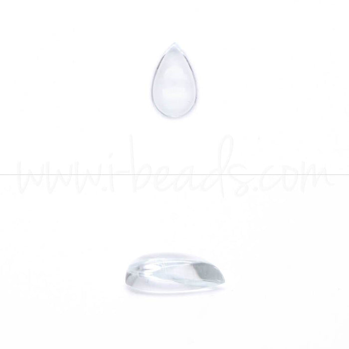 Aigue marine cabochon poire 8x5mm (1)