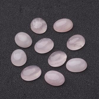 Quartz rose naturel cabochon ovale 10x8x4 (1)