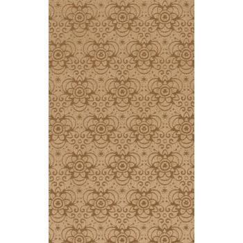 Achat Suédine motif fleurs Camel 10x21.5cm (1)