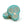 Vente au détail Perles en verre de Bohême tête de mort turquoise et Bronze 15x19mm (2)