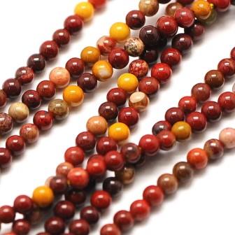 Mookaite perles rondes, 2mm, trou 0.8mm, environ 175 pcs (vente 1 rang)