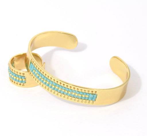 Achat Bracelet jonc ajustable couleur doré 60 mm diametre