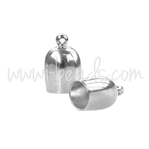 Embout pour cordon plaqué argent 4mm (2)