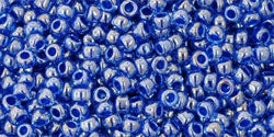 Achat cc1057 - Toho beads 11/0 round Lt Sapphire/Opaque Dk Blue-Lined (10gr)