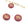 Vente au détail Perles en verre de Bohême libellule rouge opaline et doré 12mm (2)