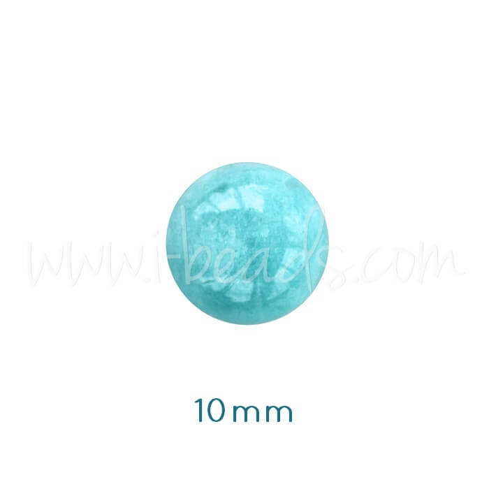 Cabochon rond Amazonite 10mm (1)