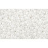 Achat Cc121 - perles de rocaille Toho 15/0 opaque lustered white (100g)