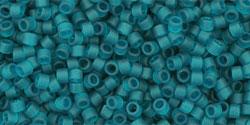 cc7bdf - perles Toho Treasure 11/0 transparent frosted teal (5g)