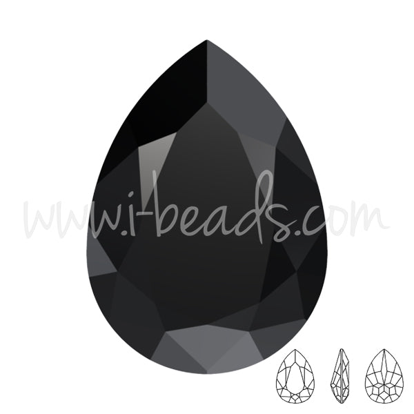 Cristal Swarovski 4320 jet 18x13mm (1)