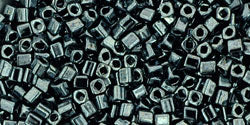 cc81 - perles Toho cube 1.5mm metallic hematite (10g)