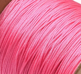 Achat cordon nylon tressé - 0.4mm- rose violet -(vente par 3m)