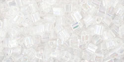 cc161 - perles Toho triangle 2.2mm transparent rainbow crystal (10g)