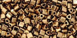 cc221 - perles Toho triangle 2.2mm bronze (10g)