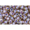 cc926 - perles de rocaille Toho 8/0 light topaz/opaque lavender lined (10g)