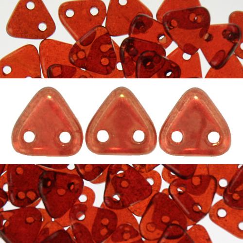 Achat Perles 2 trous CzechMates triangle sunset maple 6mm (10g)