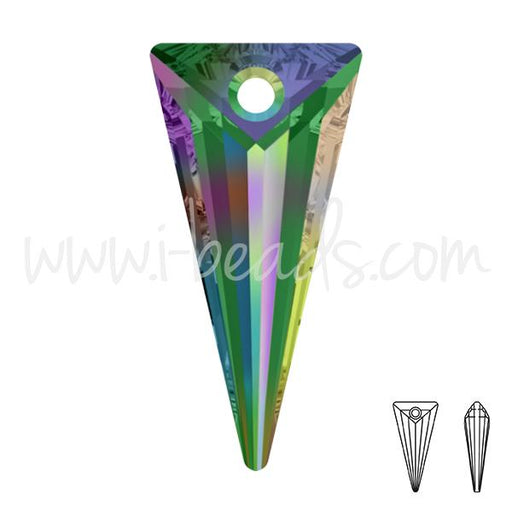 Achat Pendentif Swarovski 6480 spike crystal vitrail medium 18mm (1)